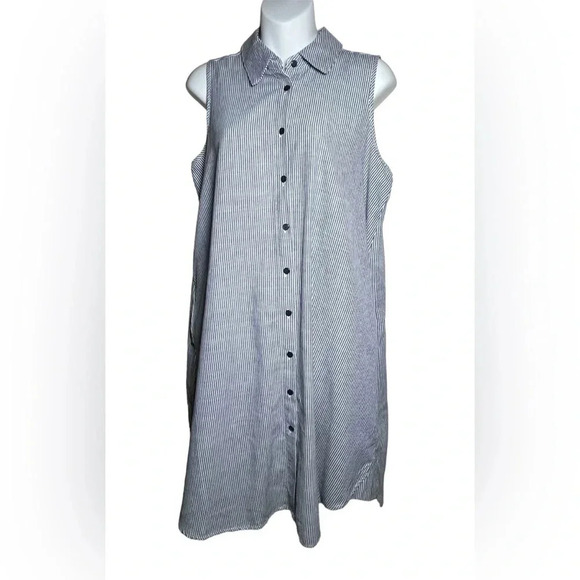 Mlle Gabrielle Sleeveless Collar Dress - Picture 1 of 8